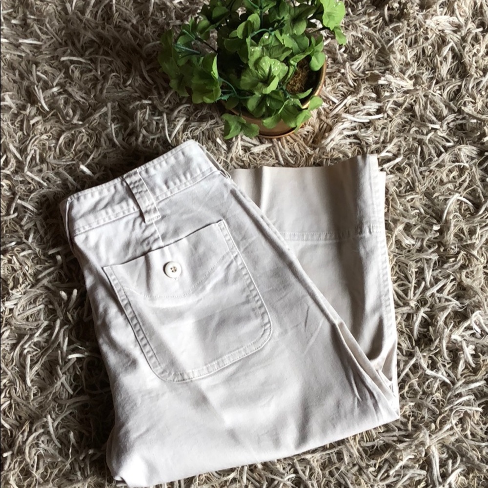 Khaki Wide leg Capris